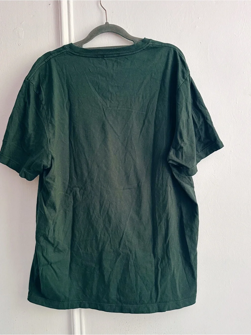 J Crew Mens Dark Green NY Graphic Tee New York Large Retro Vintage vibes